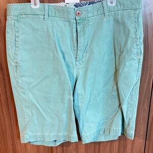 Tommy Bahama Light Green Flat Front Shorts